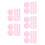 175Pièces Films Autocollants Rose Pet Pour Correction Décor 10