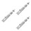 3Pcs Silver Stainless Steel Slide Bolt Latch Home Door Security Lock 6