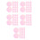 175Pièces Films Autocollants Rose Pet Pour Correction Décor 8