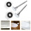 4Ensembles Ensemble Réparation Douche ABS Argent Résistant 10