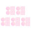 175Pièces Films Autocollants Rose Pet Pour Correction Décor 6