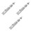 3Pcs Silver Stainless Steel Slide Bolt Latch Home Door Security Lock 9