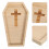 2Pièces Plateau Bois Tombe Coffin Snack Décor Gothique 11