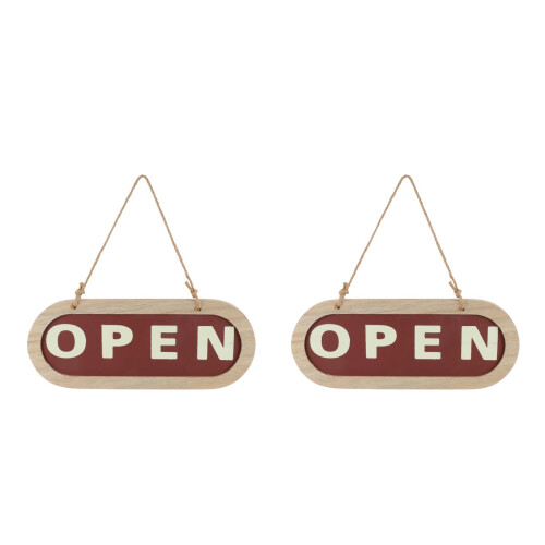 2Pièces De Porte Bois Double Face Élégante Pratique 2