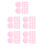 175Pièces Films Autocollants Rose Pet Pour Correction Décor 5