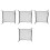 4Pièces Filet De Rangement Noir Pour Pliable Usage Extérieur 8