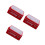 3Pièces Boîtes Saint-Valentin Métalliques Rouge Rangement 7