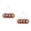 2Pièces De Porte Bois Double Face Élégante Pratique 8