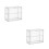 2Pièces Présentoir Voitures Miniatures Clair Pour Collection 9