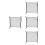 4Pièces Filet De Rangement Noir Pour Pliable Usage Extérieur 10