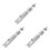 3Pcs Silver Stainless Steel Slide Bolt Latch Home Door Security Lock 8