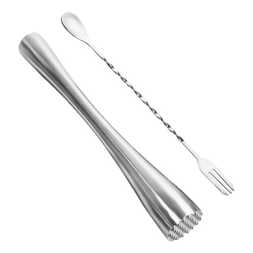 2Ensembles -Citron Pilon Acier Argent, Accessoire Bar 2