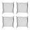 4Pièces Filet De Rangement Noir Pour Pliable Usage Extérieur 9