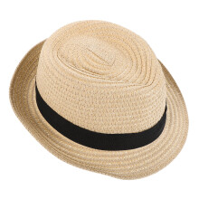 3Stk Atmungsaktiver Strohhut Kinder Beige Mit Verstellbarem Band