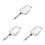 3Stk Gartensieb Mit Feinem Metallnetz Ergonomisch Silber 5