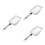 3Stk Gartensieb Mit Feinem Metallnetz Ergonomisch Silber 4