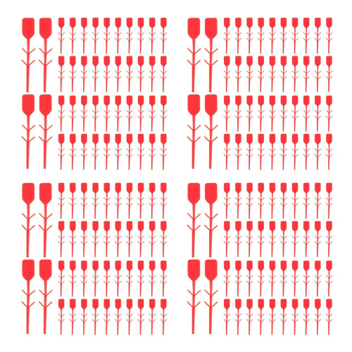 400Stk Plastik-Zuglasche Sicherungsplombe Rot 2