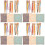 12Sets DIY Stickset Anfänger Polyester Kunststoff Bunt Stickmaterial 7