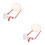 2St Draagbare Handtrommel Met Canvas, DIY Schilderij En Dansaccessoire 9
