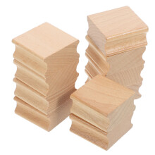 20Stk Holzstempel Blank Khaki Für Präzises Basteln Und Scrapbooking