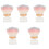 5Stk Make-Up Pinselset Blush Puder Nail Dust ABS Robust Bunt 5