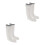2Paare Boots-Einlegesohlen PU Plüsch Für Damen Herren 7