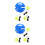 2Sets Anfänger Tennis Balltrainer Mit Kunststoffbasis Und Seil, 6