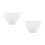 2Stk Weißer Stretch Baumwoll Slip String Panty Für 9