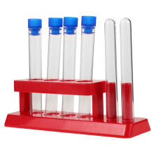 2Sets Testbuizen Rood Met Plastic Houder Geschikt Voor Lab Opslag