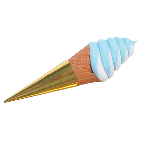 2Stk PVC Fake Eiscreme Kegel , Perfektes Dekoobjekt & Requisite 1