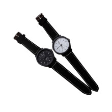 4Stk Paar Armbanduhr Silber Quarz Verstellbarer Band