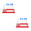 2Sets Testbuizen Rood Met Plastic Houder Geschikt Voor Lab Opslag 5