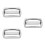 3Pièces Boucle D Ceinture Argent Acier Antidérapant 9