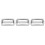 3Pièces Boucle D Ceinture Argent Acier Antidérapant 7