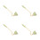 4Pièces Éteignoir Vert Vintage Long Manche Décor Strass 7