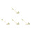 4Pièces Éteignoir Vert Vintage Long Manche Décor Strass 10