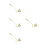 4Pièces Éteignoir Vert Vintage Long Manche Décor Strass 8