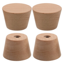 4Pièces Porte-Ski Snowboard Murale Bois Khaki Style Épuré