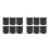 12Ensembles Garde Coins Enceintes ABS Noir 6