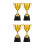 4Pièces Trophées Mini Pour Enfants Sport Compétition 9