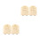 4Ensembles Cartes Annonces Bébé Bois Durable Bébé Shower Décor Beige 7
