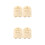4Ensembles Cartes Annonces Bébé Bois Durable Bébé Shower Décor Beige 6