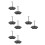 8Pièces Support Réglable Plastique Noir Pour Figurines D'action Anime 9