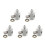 5Pièces Connecteurs Rapides Aluminium Pour Hydraulique Auto 6