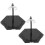 8Pièces Support Réglable Plastique Noir Pour Figurines D'action Anime 2