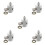5Pièces Connecteurs Rapides Aluminium Pour Hydraulique Auto 9