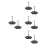 8Pièces Support Réglable Plastique Noir Pour Figurines D'action Anime 7