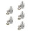 5Pièces Connecteurs Rapides Aluminium Pour Hydraulique Auto 8