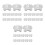 36Pièces Protège-Angles En Métal Pour , Enceintes, Argentés 9