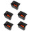 5Pièces Insert Cendrier Plastique Noir Pour Rangement Console 7